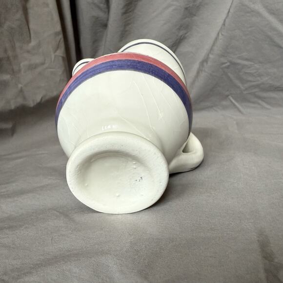 Vintage "Locanda Ticinese Lucerna" Restaurant Swiss Ceramic Creamer Dish 4" Tall - Picture 6 of 10